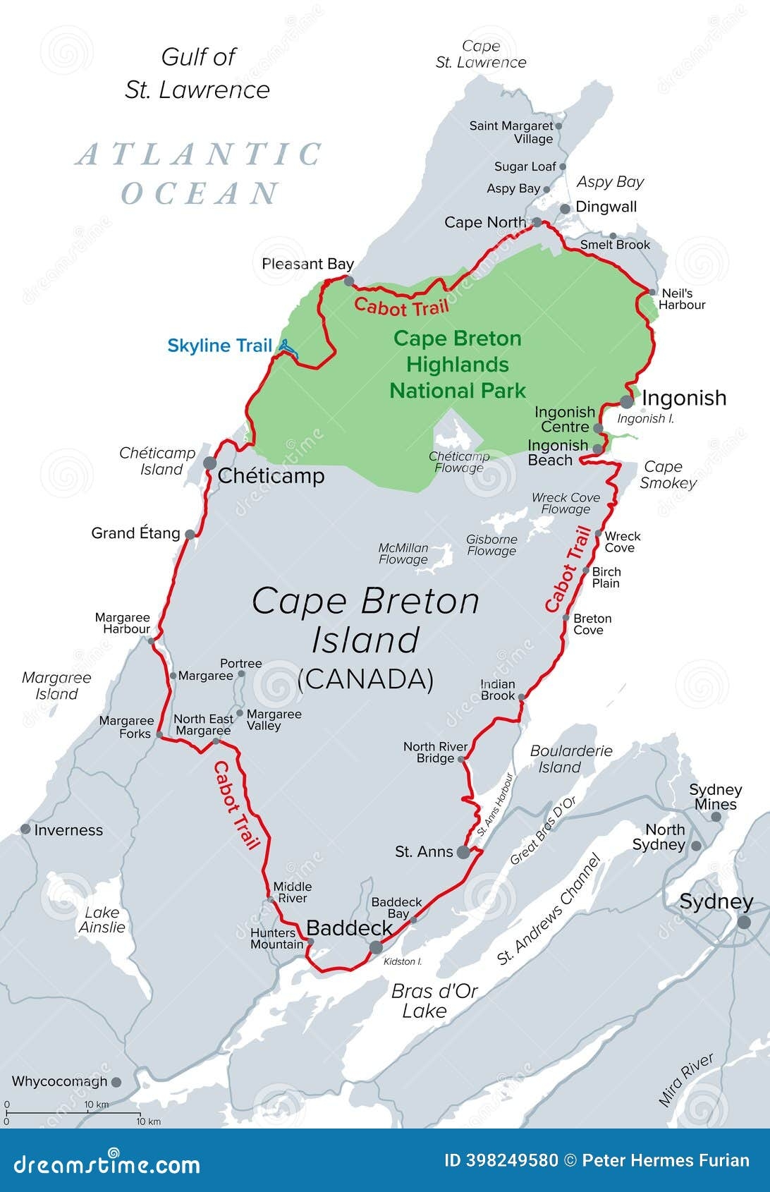 Map Of Cabot Trail On Cape Breton Island Nova Scotia Canada Stock Vector Illustration Of Lawrence Skyline 398249580 Map Of Cabot Trail On Cape Breton Island Nova Scotia Canada Stock Vector Illustration Of Lawrence Skyline 398249580