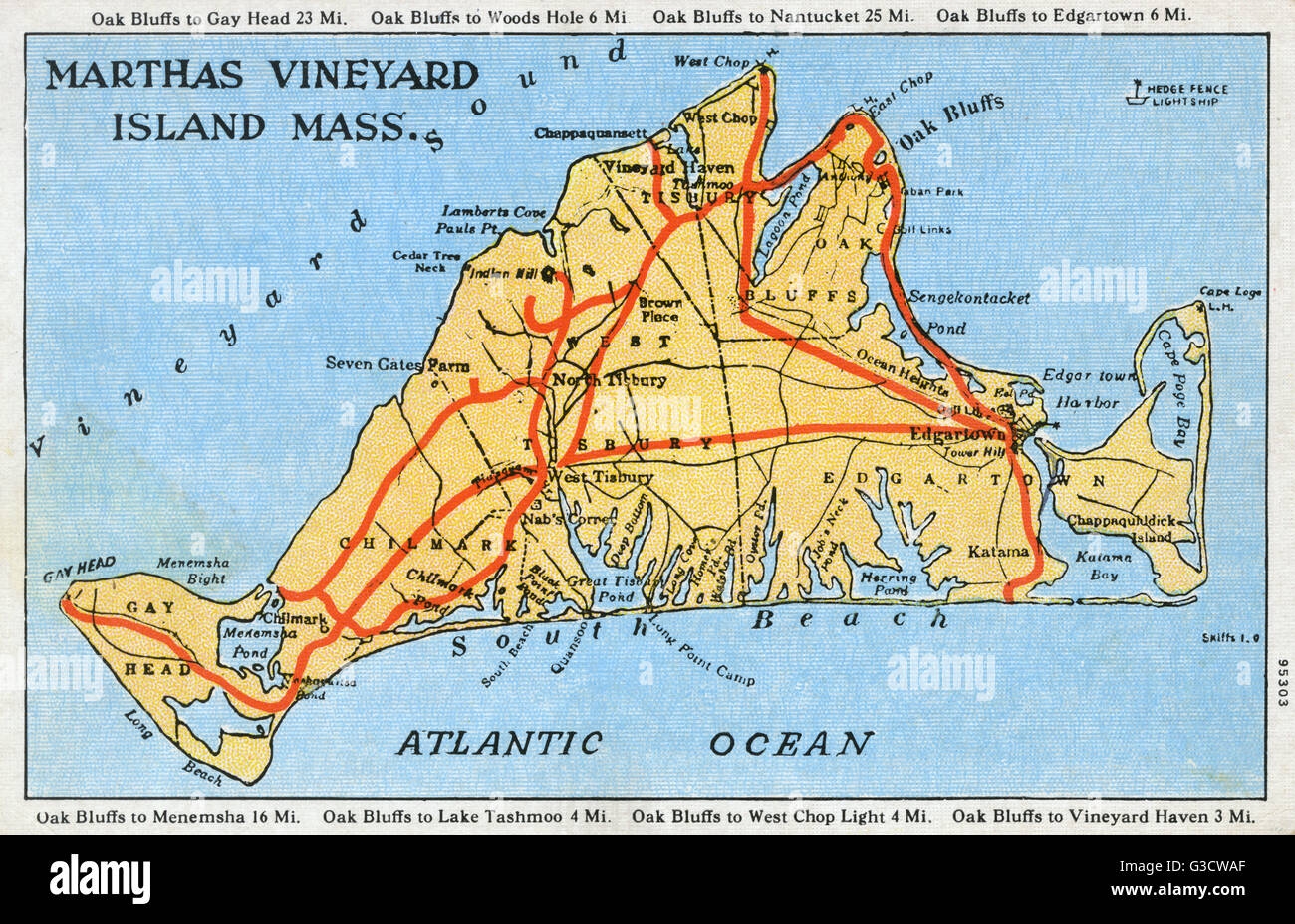 Martha's Vineyard Map Printable