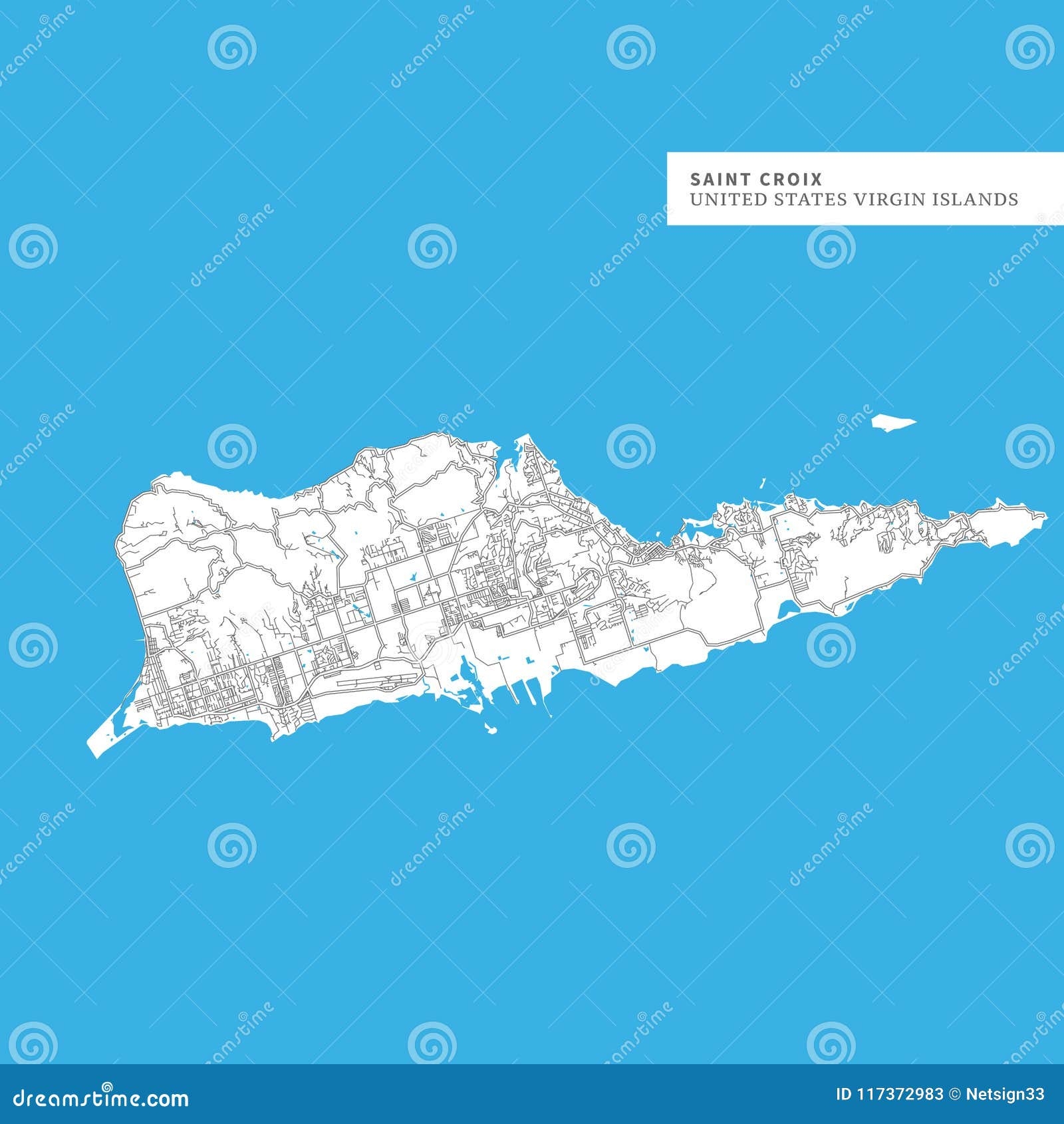 Map Of Saint Croix Island Stock Vector Illustration Of Street 117372983 Map Of Saint Croix Island Stock Vector Illustration Of Street 117372983