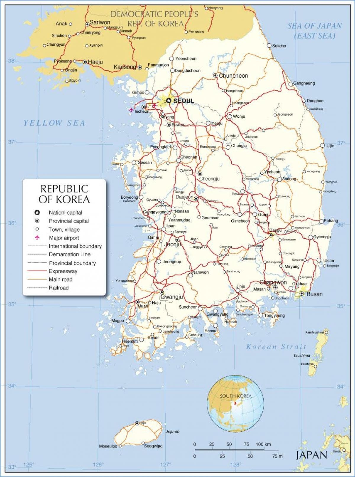 Map Of South Korea ROK Offline Map And Detailed Map Of South Korea ROK Map Of South Korea ROK Offline Map And Detailed Map Of South Korea ROK