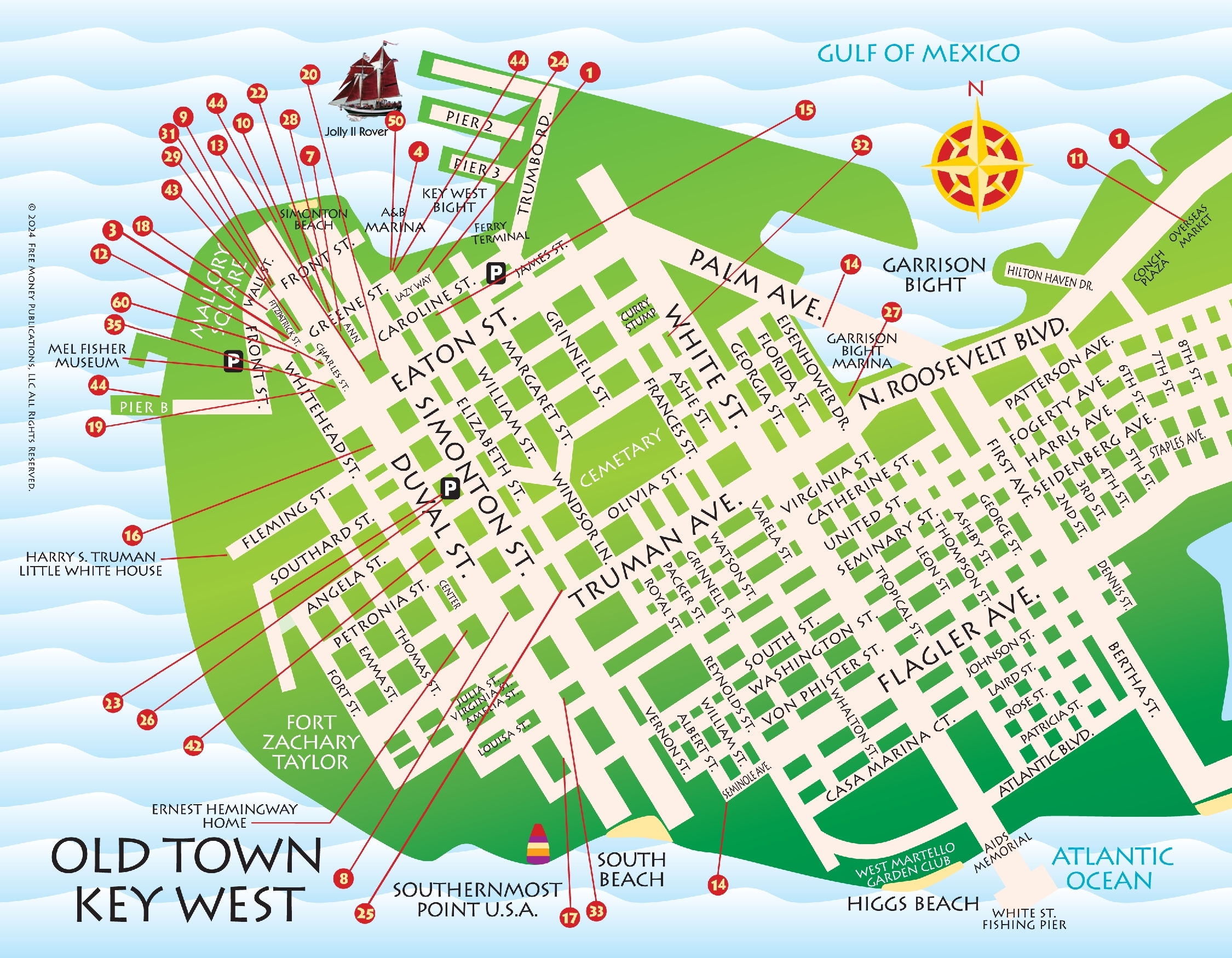 Maps Key West Florida Keys Key West Florida Keys Money Saving Discount Coupons