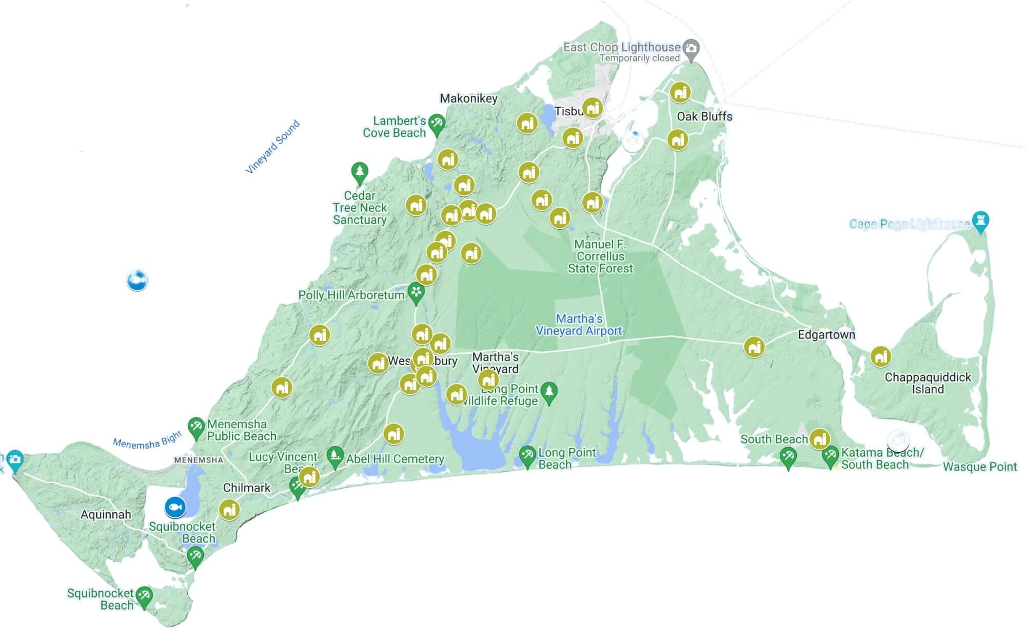 Martha s Vineyard Maps