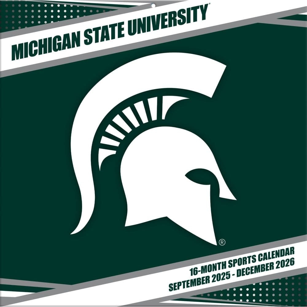 Michigan State Spartans 2026 Wall Calendar Calendars