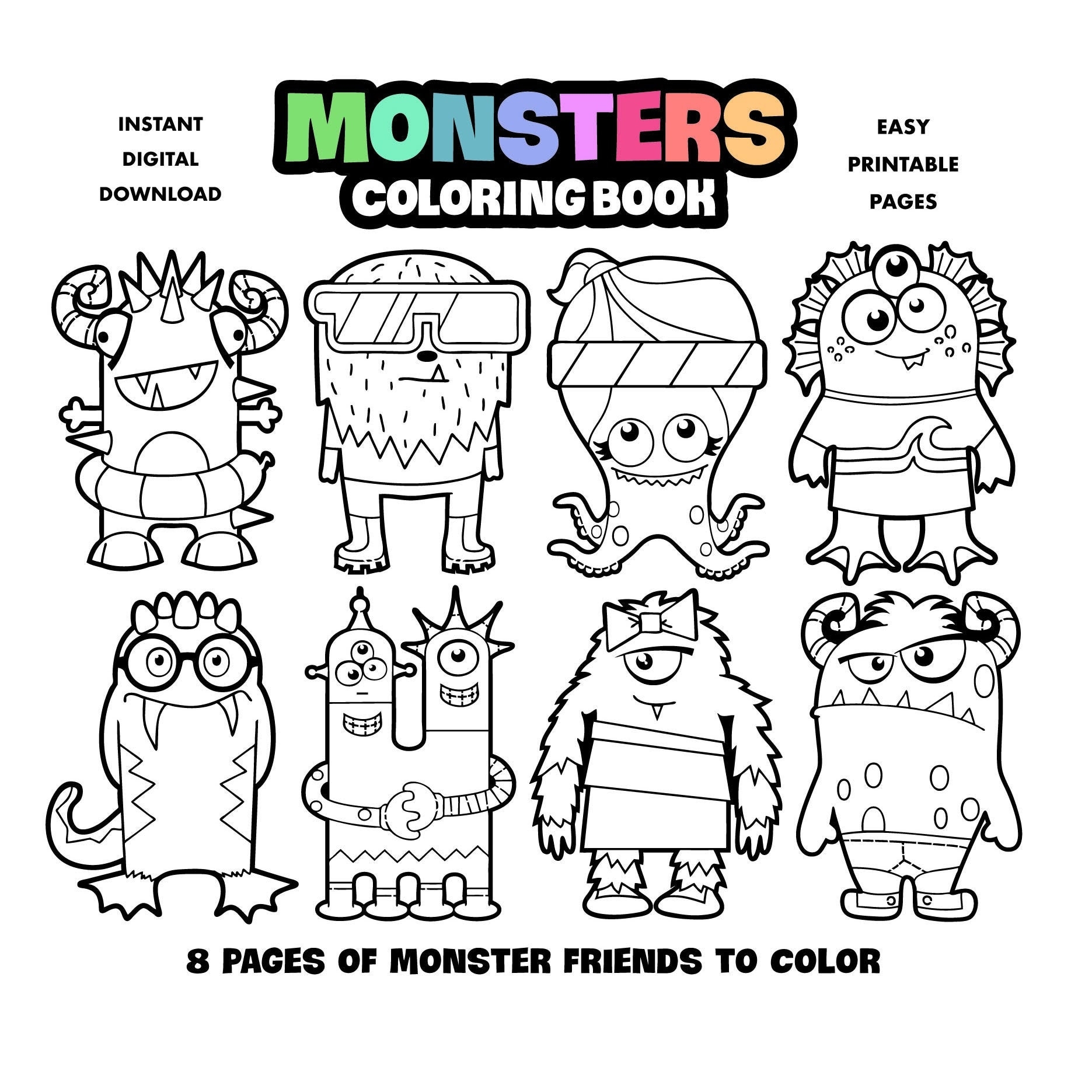 Monster Coloring Sheet Printable