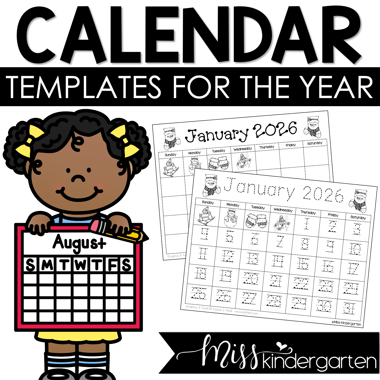 Monthly Editable Calendar Templates 2025 2026 Plus Yearly Updates Miss Kindergarten Monthly Editable Calendar Templates 2025 2026 Plus Yearly Updates Miss Kindergarten