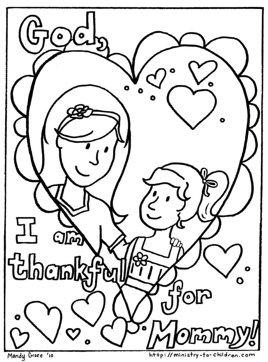 Free Printable Mothers Day Coloring Sheets