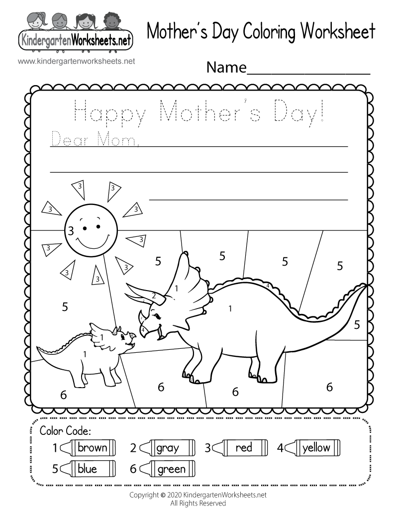 Mother's Day Printable Worksheets Mother's Day Printable Worksheets
