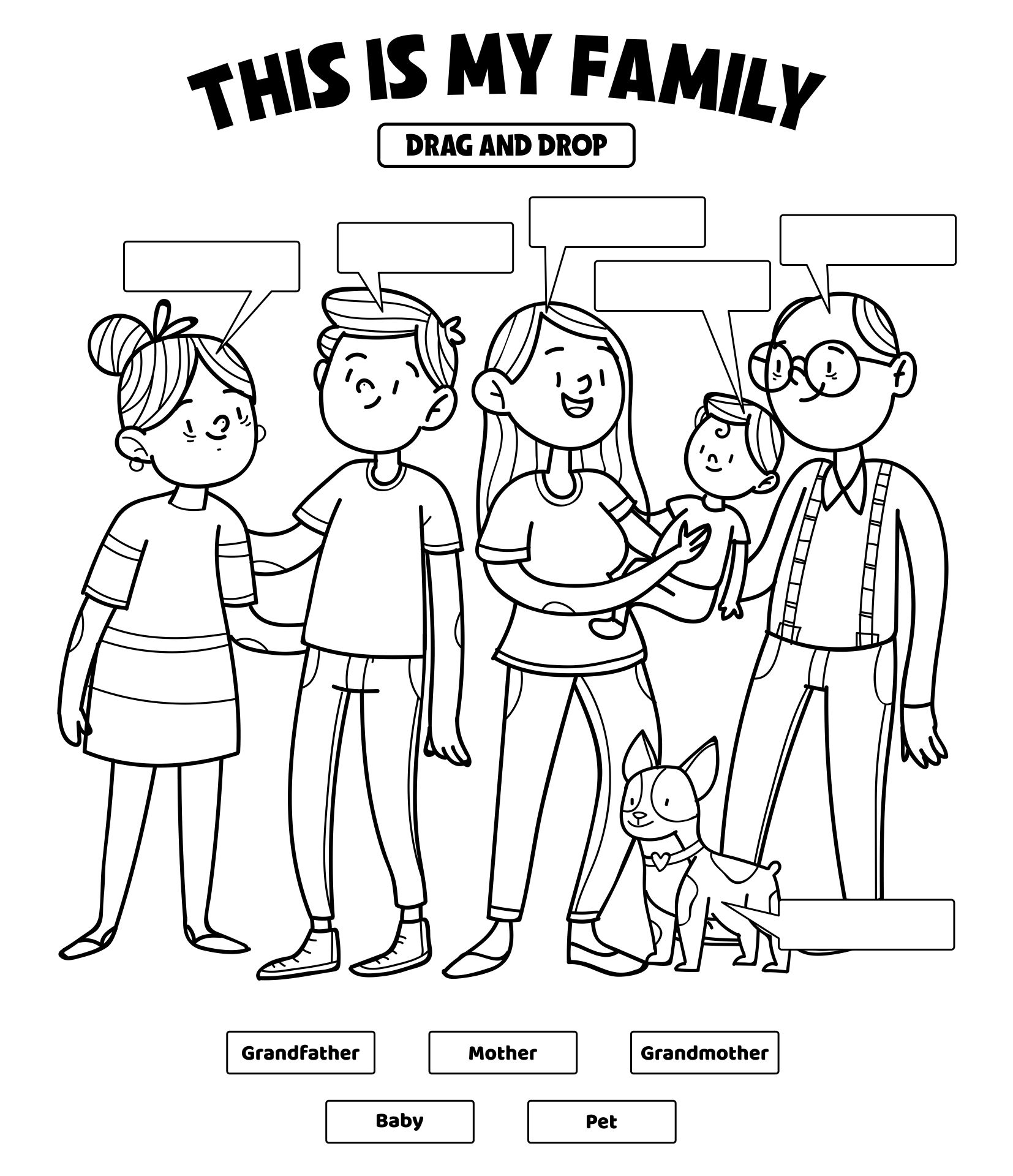 My Family Preschool 10 Free PDF Printables Printablee My Family Preschool 10 Free PDF Printables Printablee