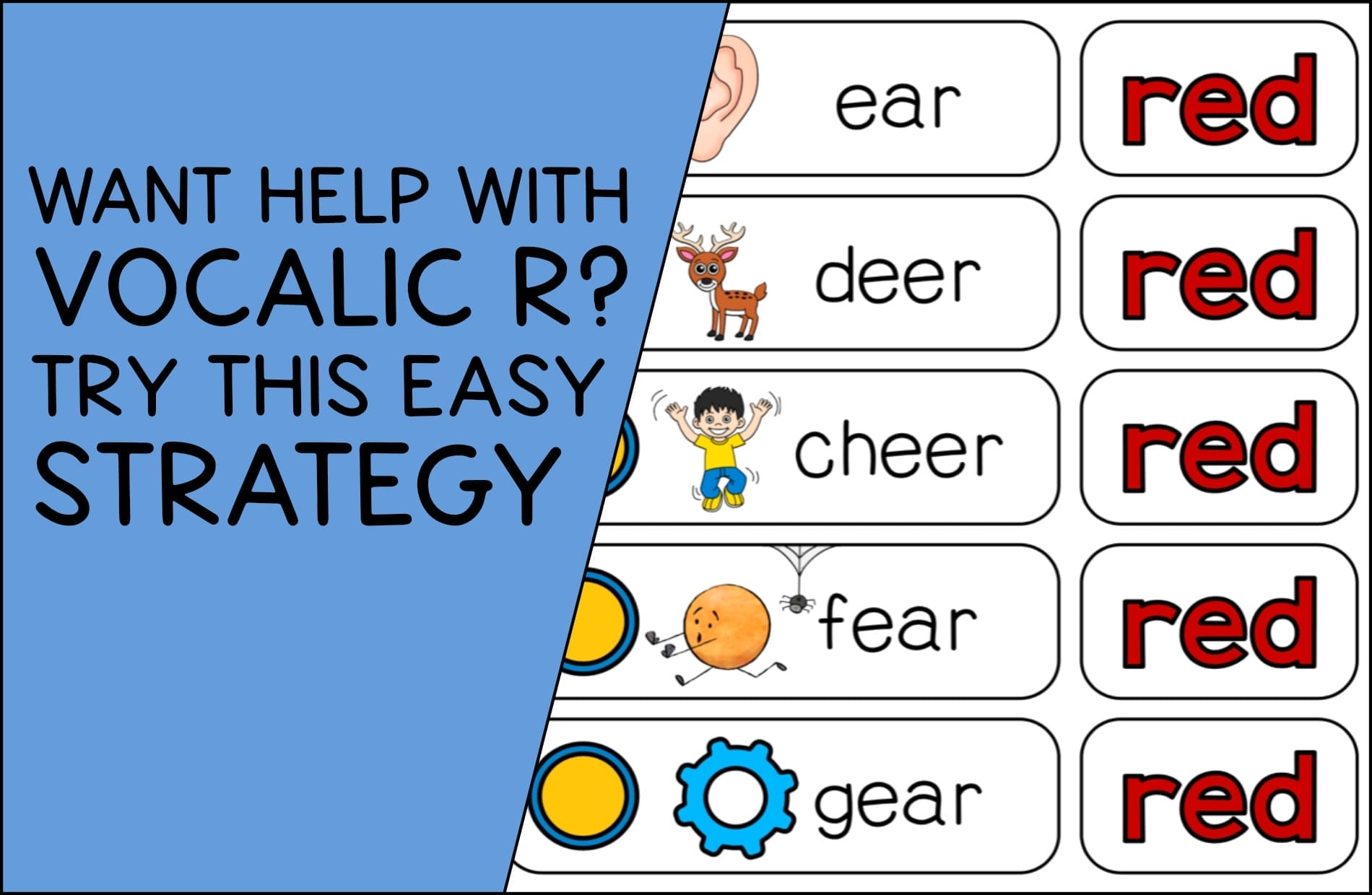 My Favorite Easy Strategy For Vocalic R