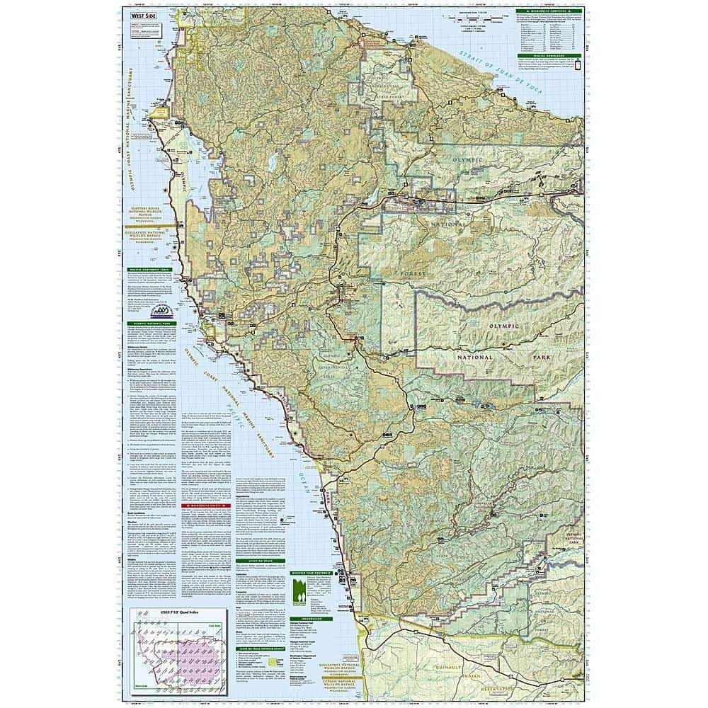 National Geographic Olympic National Park Folding Map