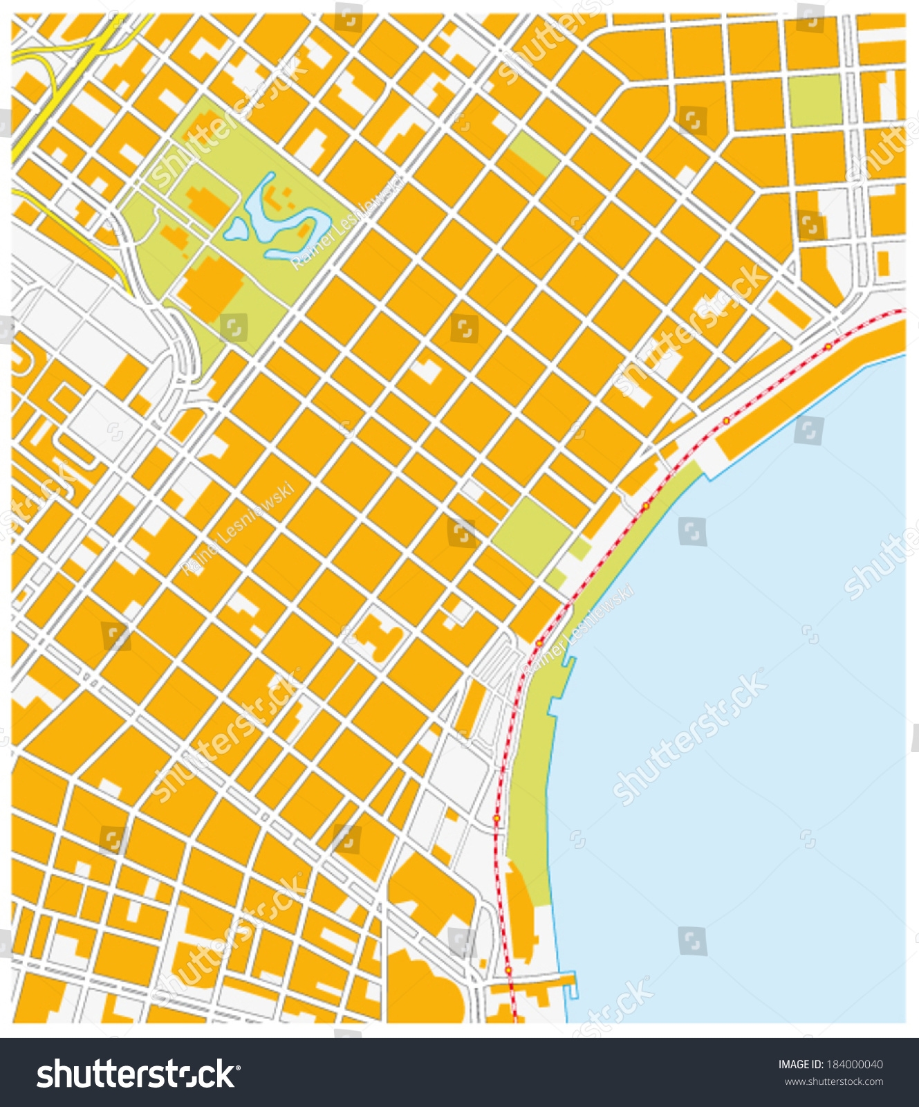 New Orleans French Quarter Map Stock Vector Royalty Free 184000040 Shutterstock