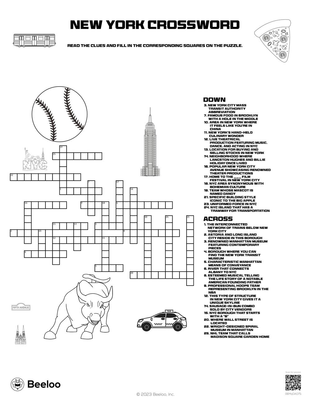 Printable New York Worksheets