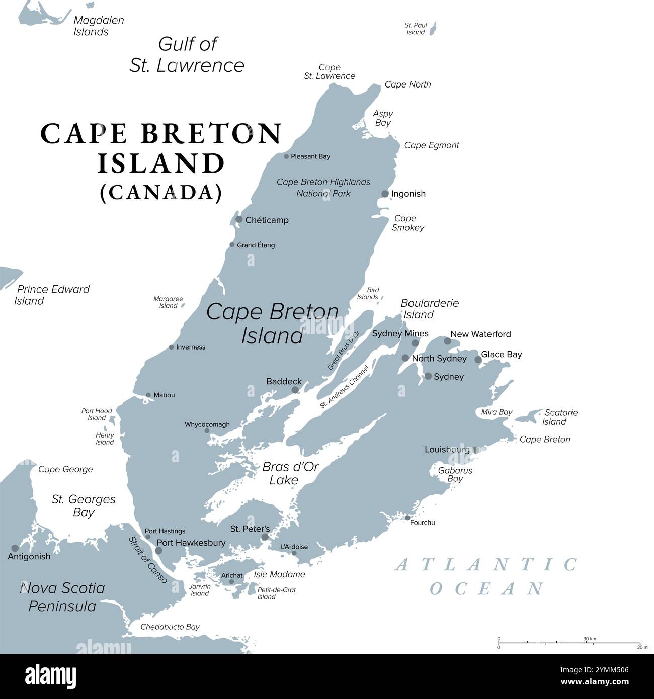 Printable Map Of Cape Breton Island Printable Map Of Cape Breton Island