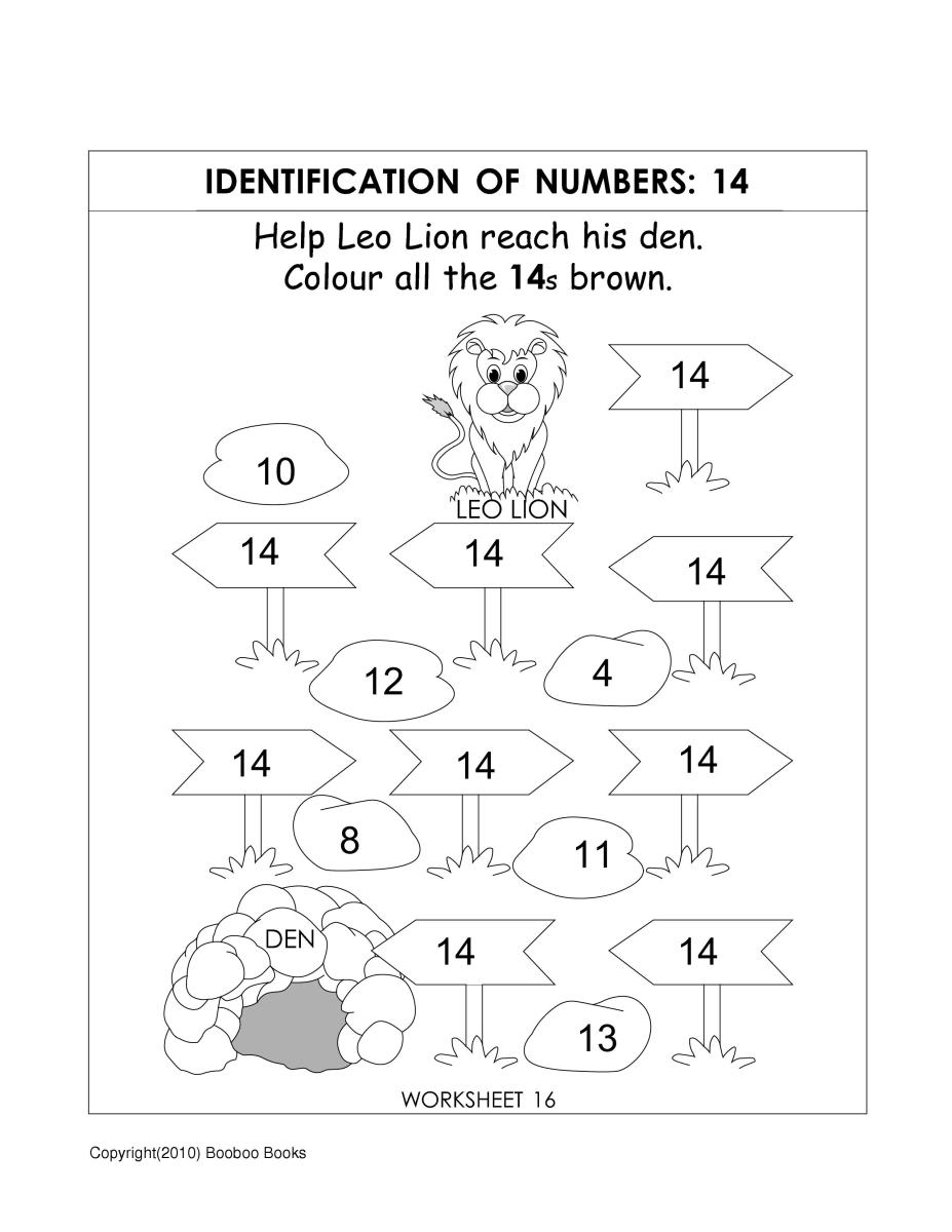 Number Recognition Worksheets U0026 Activities HubPages