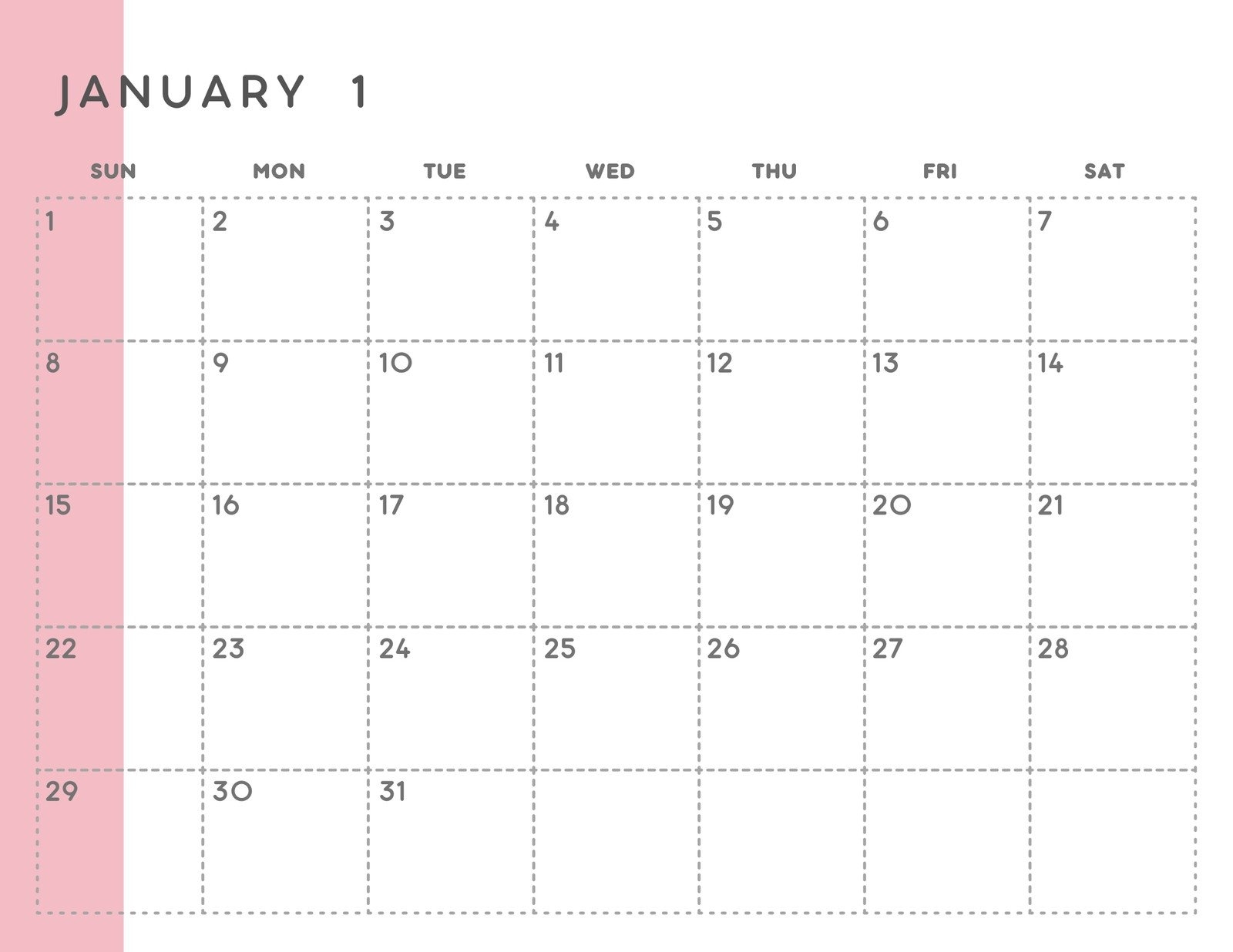 Page 3 Free Printable Customizable Monthly Calendar Templates Canva
