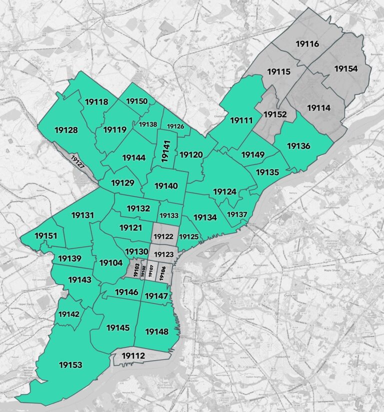Philadelphia Zip Code Map Jesus Week
