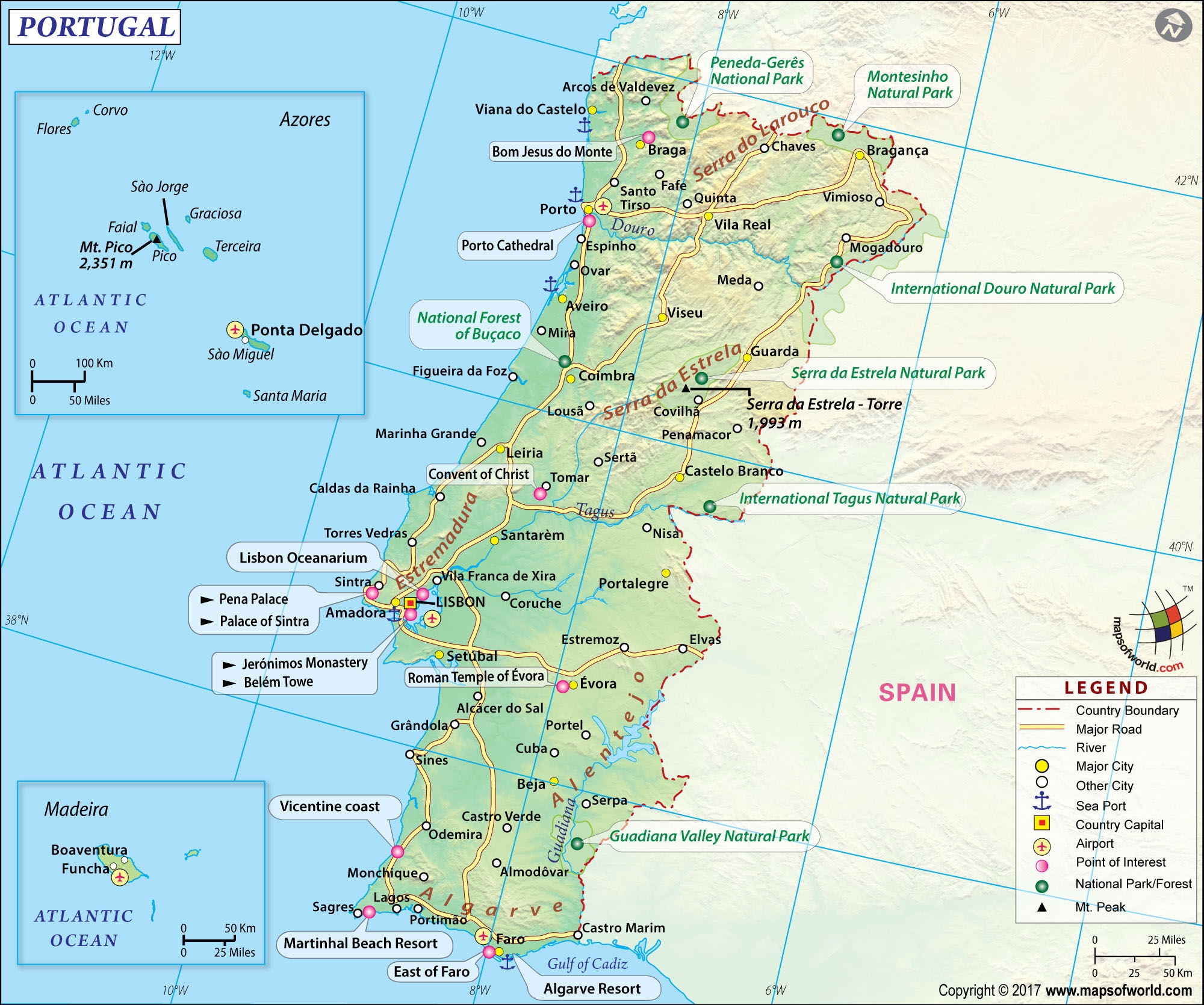 Portugal Map Map Of Portugal Collection Of Portugal Maps Portugal Map Map Of Portugal Collection Of Portugal Maps