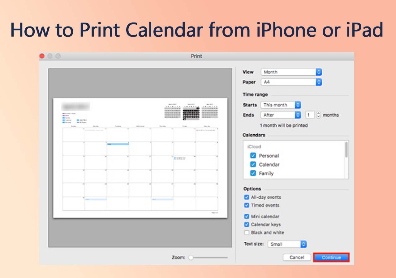 Iphone Printable Calendar