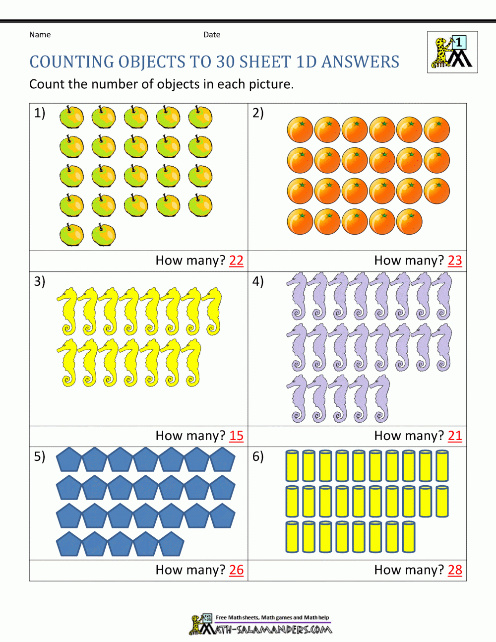 Printable Counting Worksheet Counting Up To 50 Worksheets Library