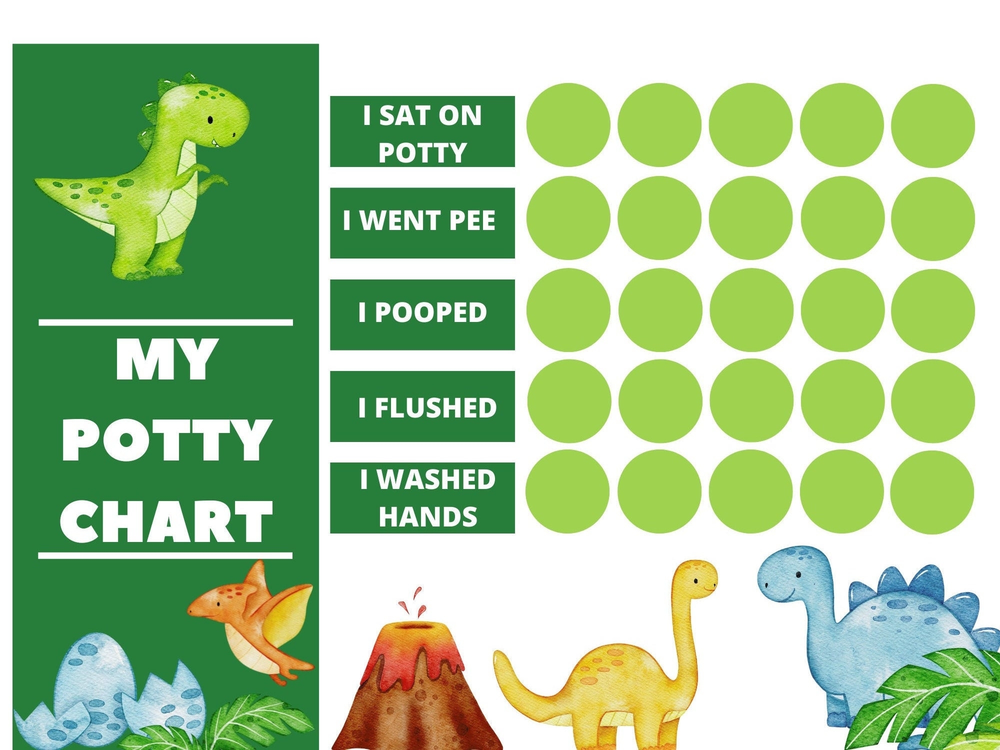 Potty Chart Printable Free