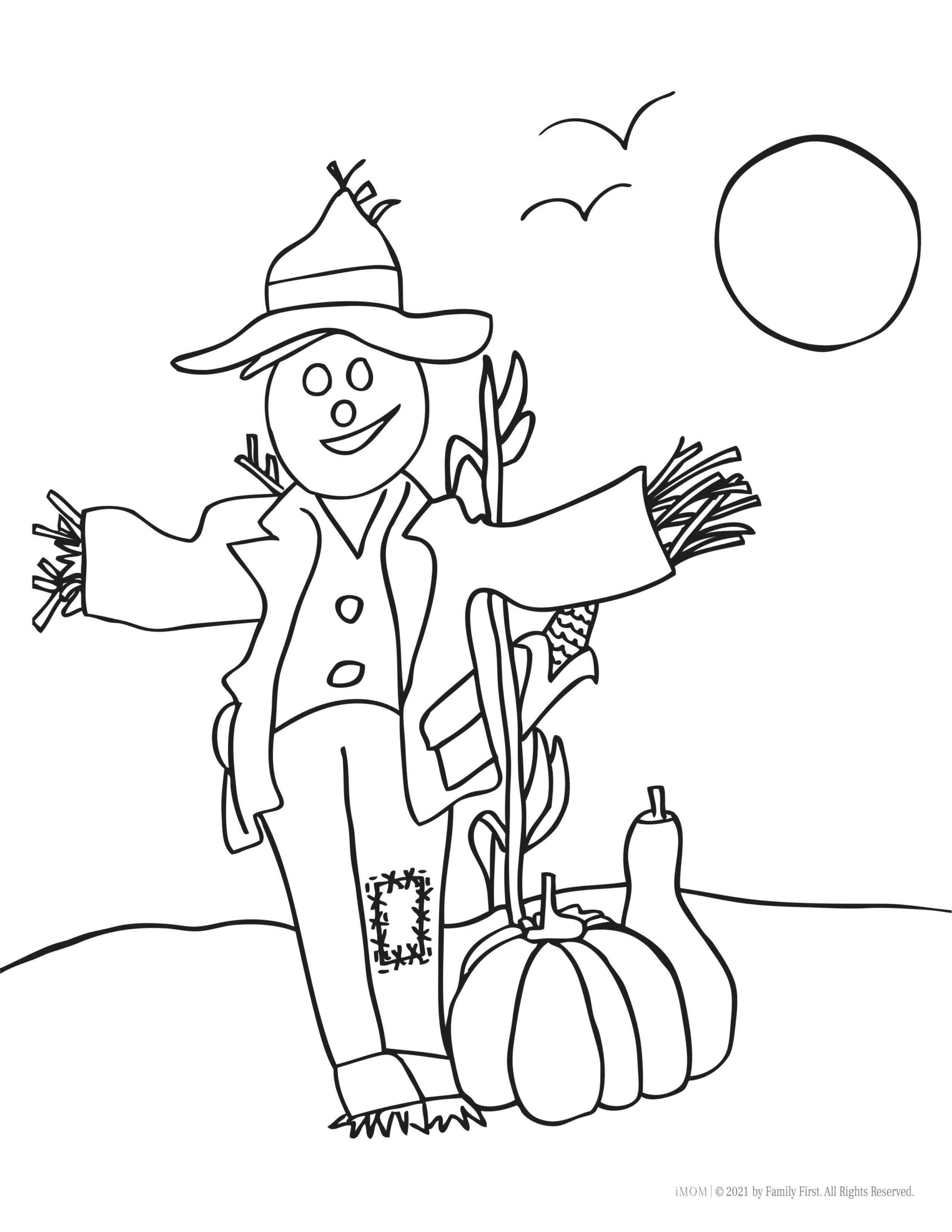 Free Fall Printable Coloring Sheets