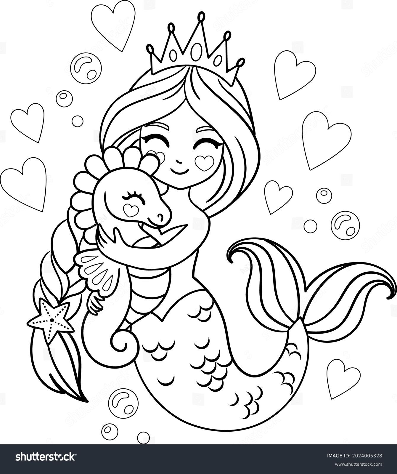 Printable Free Printable Ariel Coloring Page 7 Thousand Coloring Pages Mermaid Royalty Free Images Stock