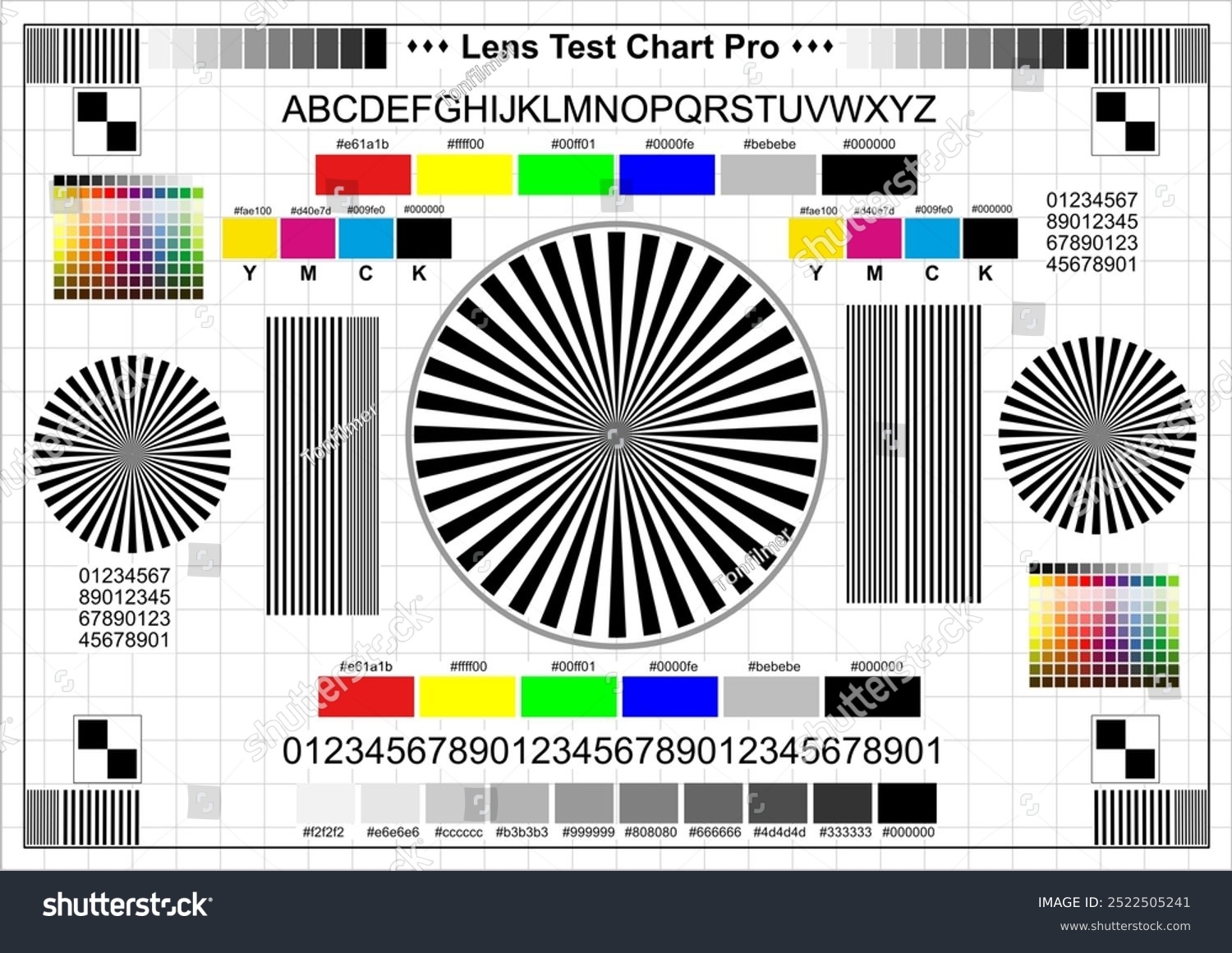 Printable High Resolution Lens Calibration Chart Printable High Resolution Lens Calibration Chart