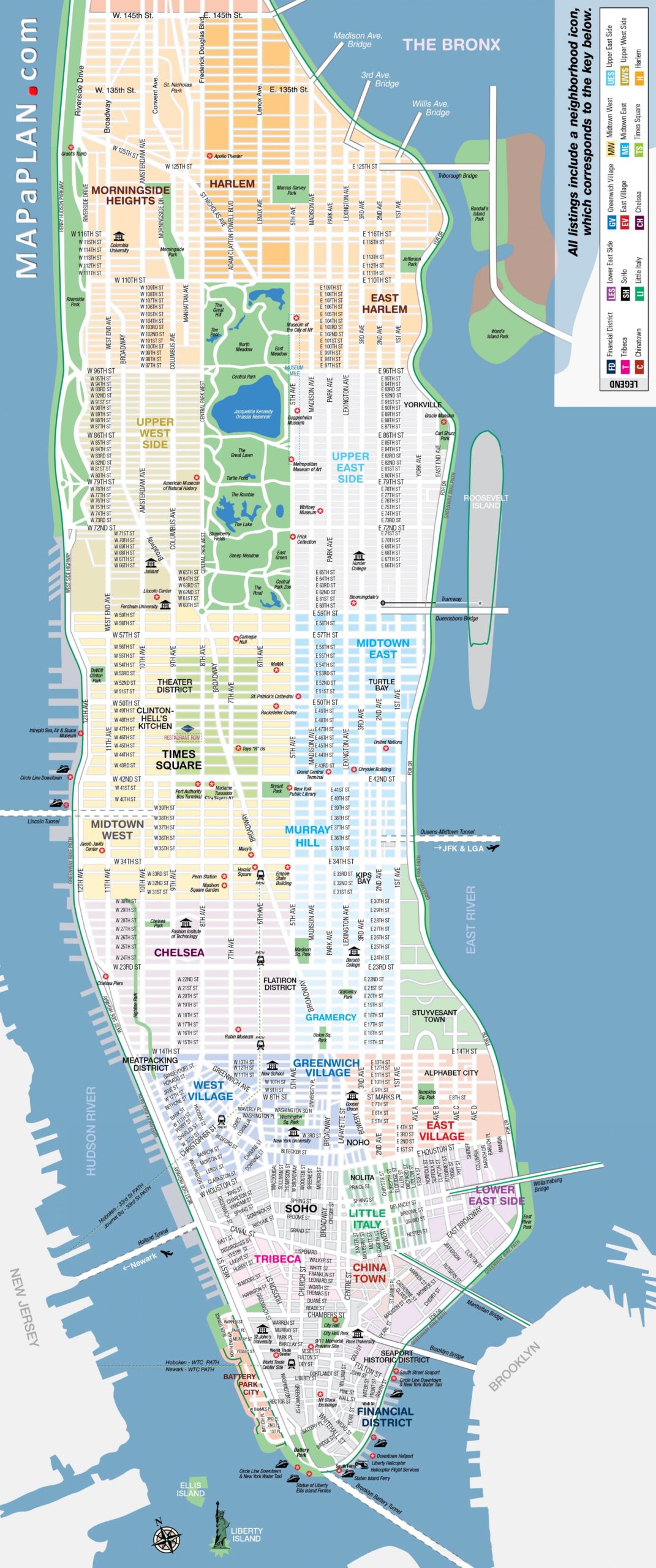 Printable Map Of Manhattan Free Printable Map Of Manhattan NYC New York USA Printable Map Of Manhattan Free Printable Map Of Manhattan NYC New York USA