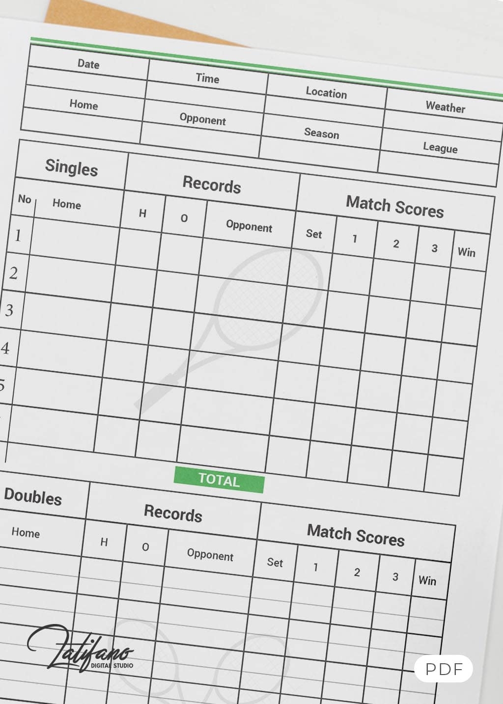 Printable Tennis Score Sheet Free Printables Coloring Pages And Cards