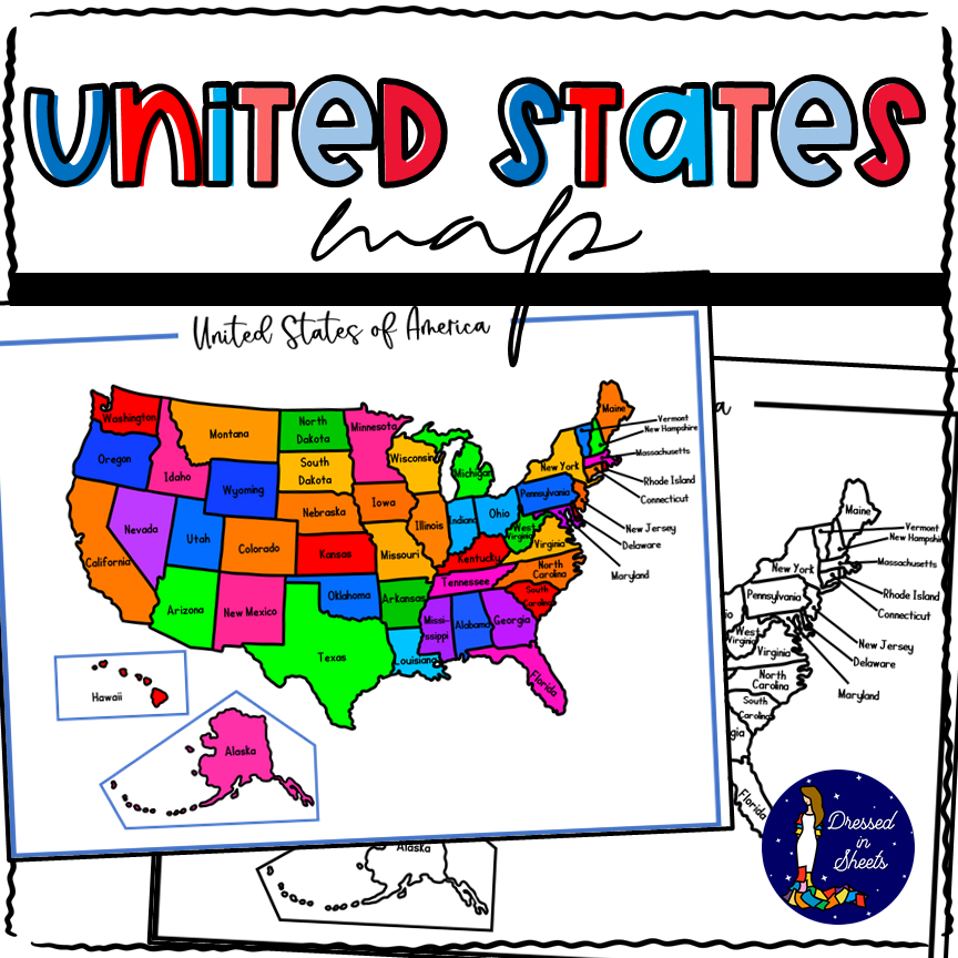Printable United States Map With Activity Made By Teachers Printable United States Map With Activity Made By Teachers