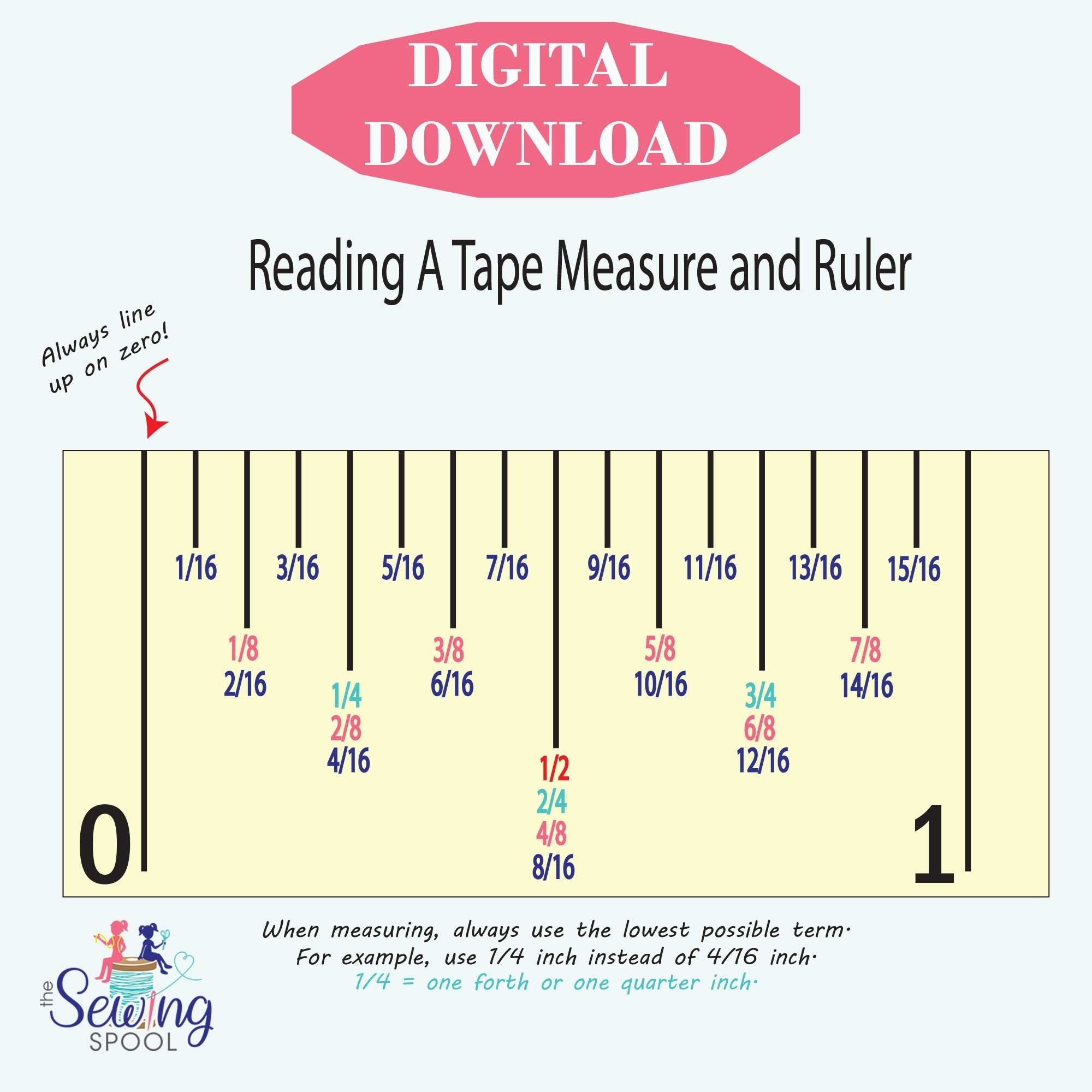 Reading A Tape Measure And Ruler PDF DIGITAL DOWNLOAD Etsy Reading A Tape Measure And Ruler PDF DIGITAL DOWNLOAD Etsy