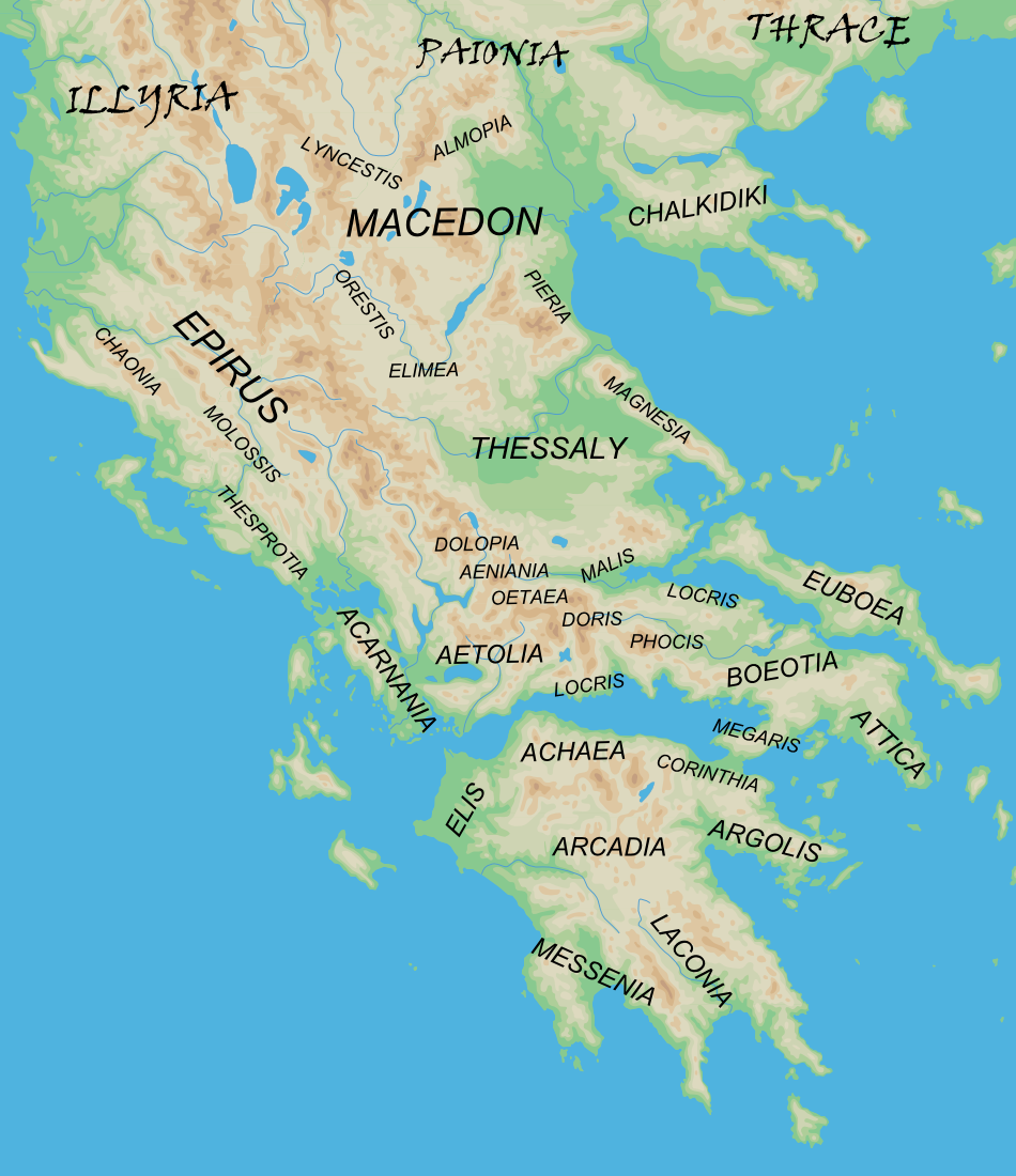 Free Printable Map Of Ancient Greece