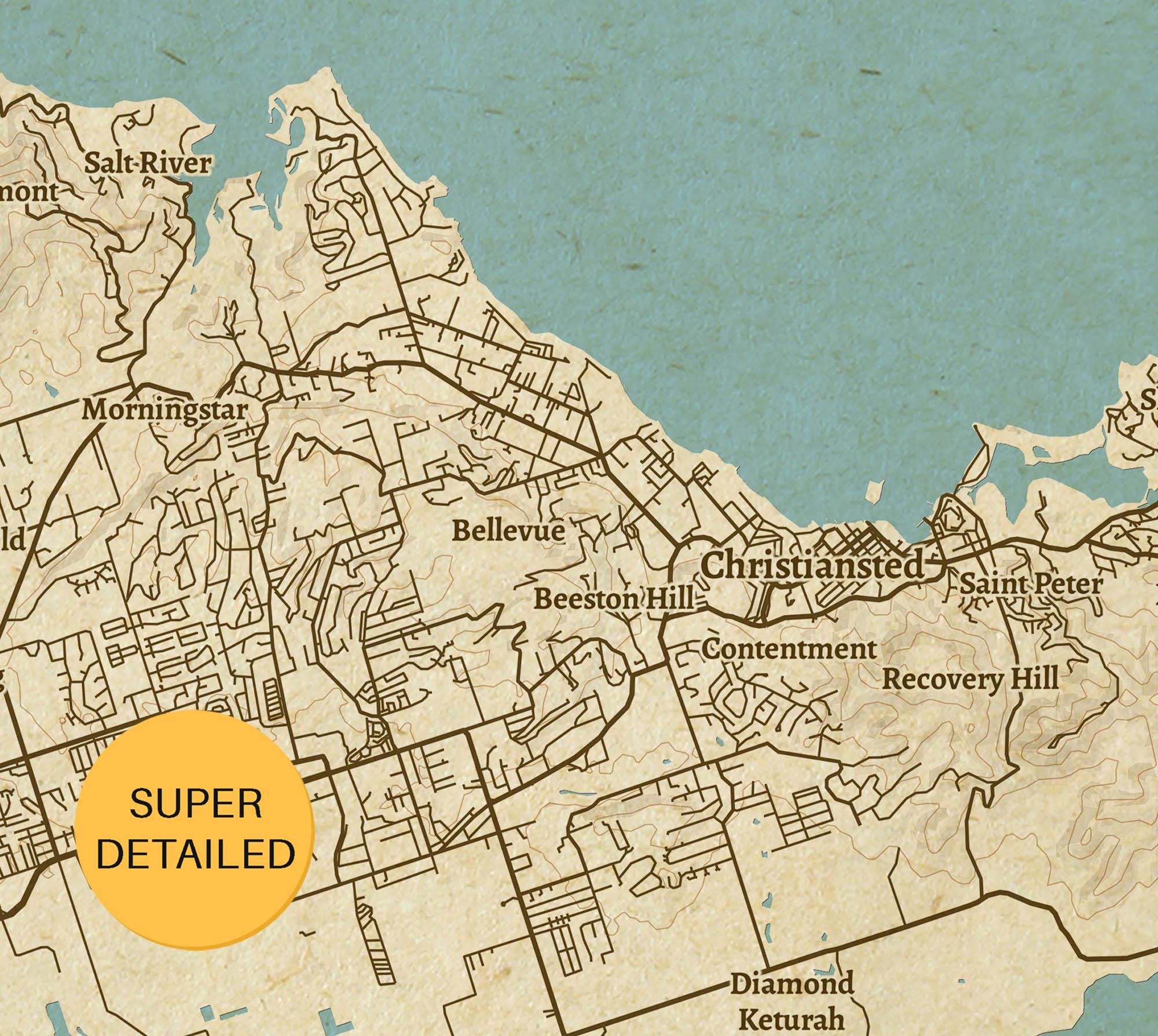 Saint Croix US Virgin Islands Vintage Style Map Printable USVI City Poster instant Download Etsy Norway Saint Croix US Virgin Islands Vintage Style Map Printable USVI City Poster instant Download Etsy Norway