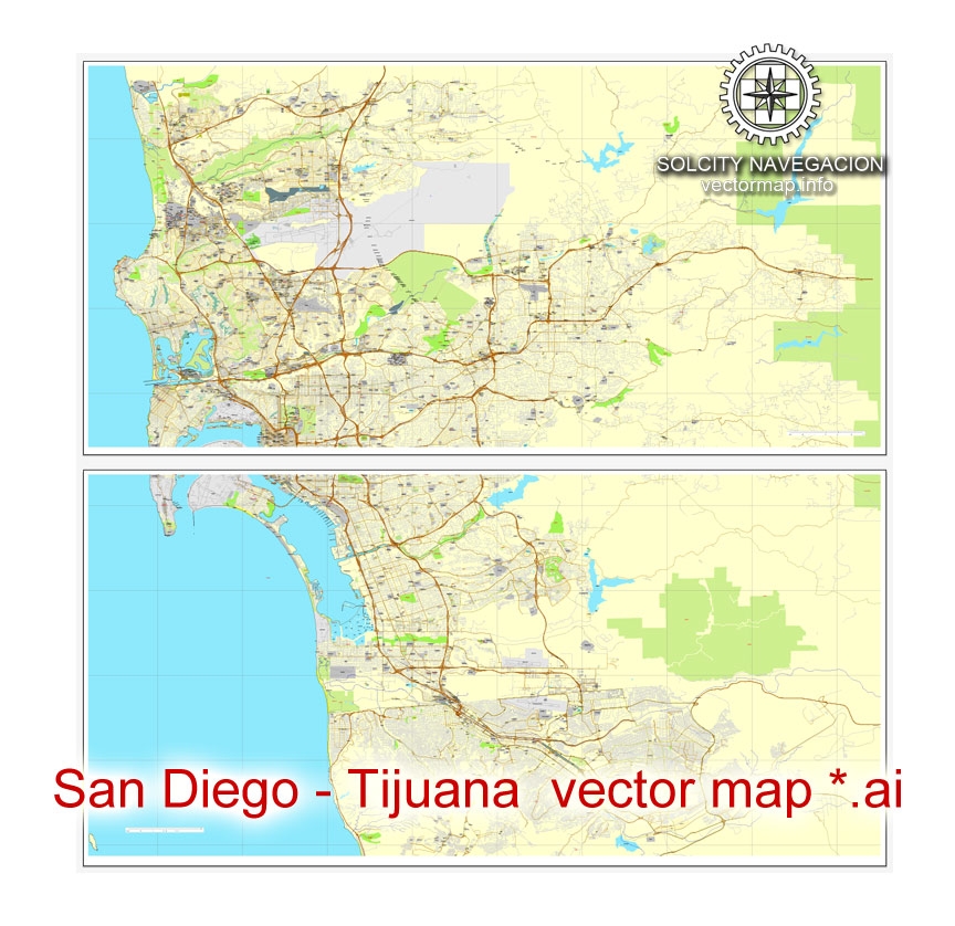 Printable Map Of San Diego