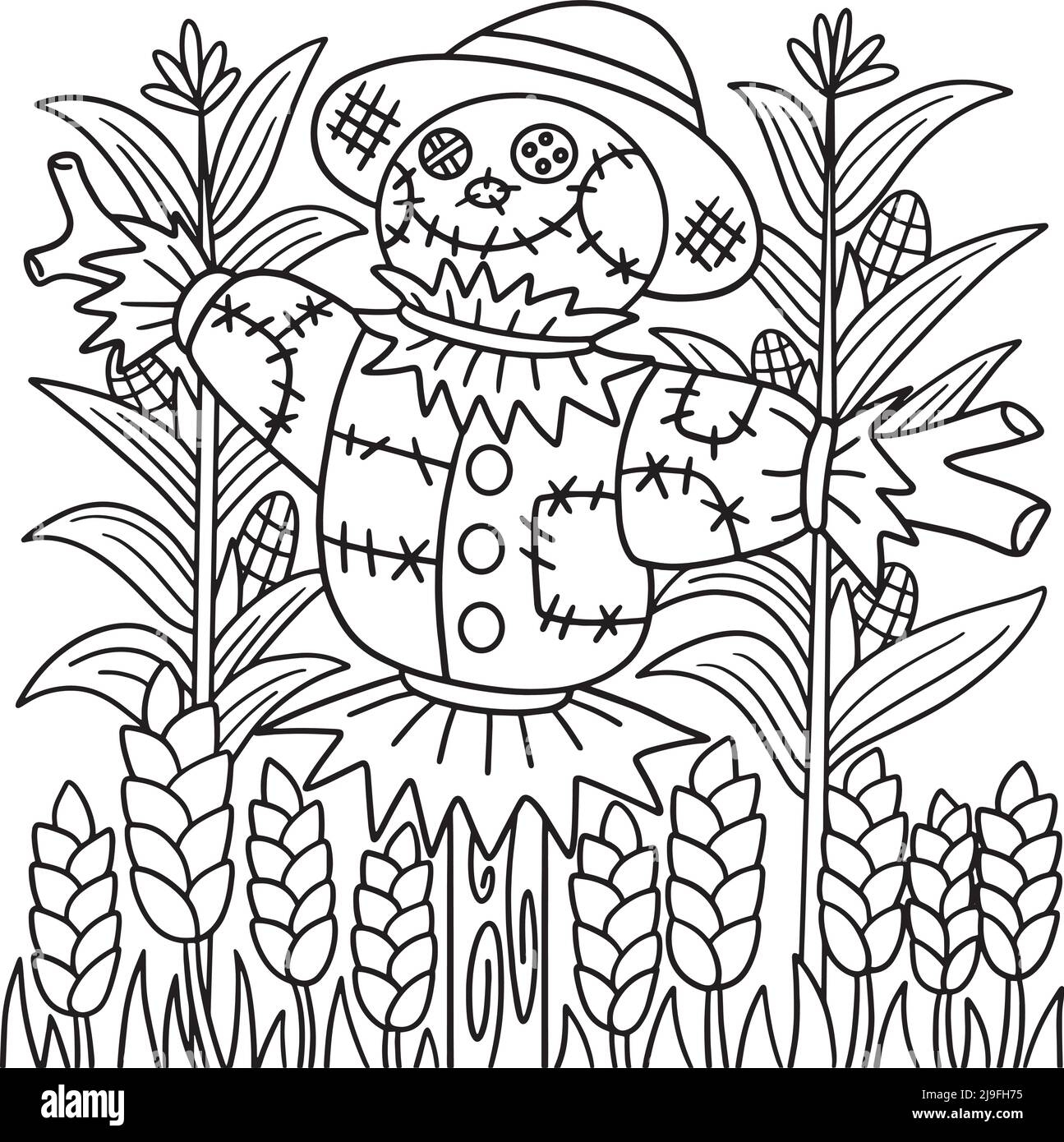 Free Printable Scarecrow Coloring Sheets