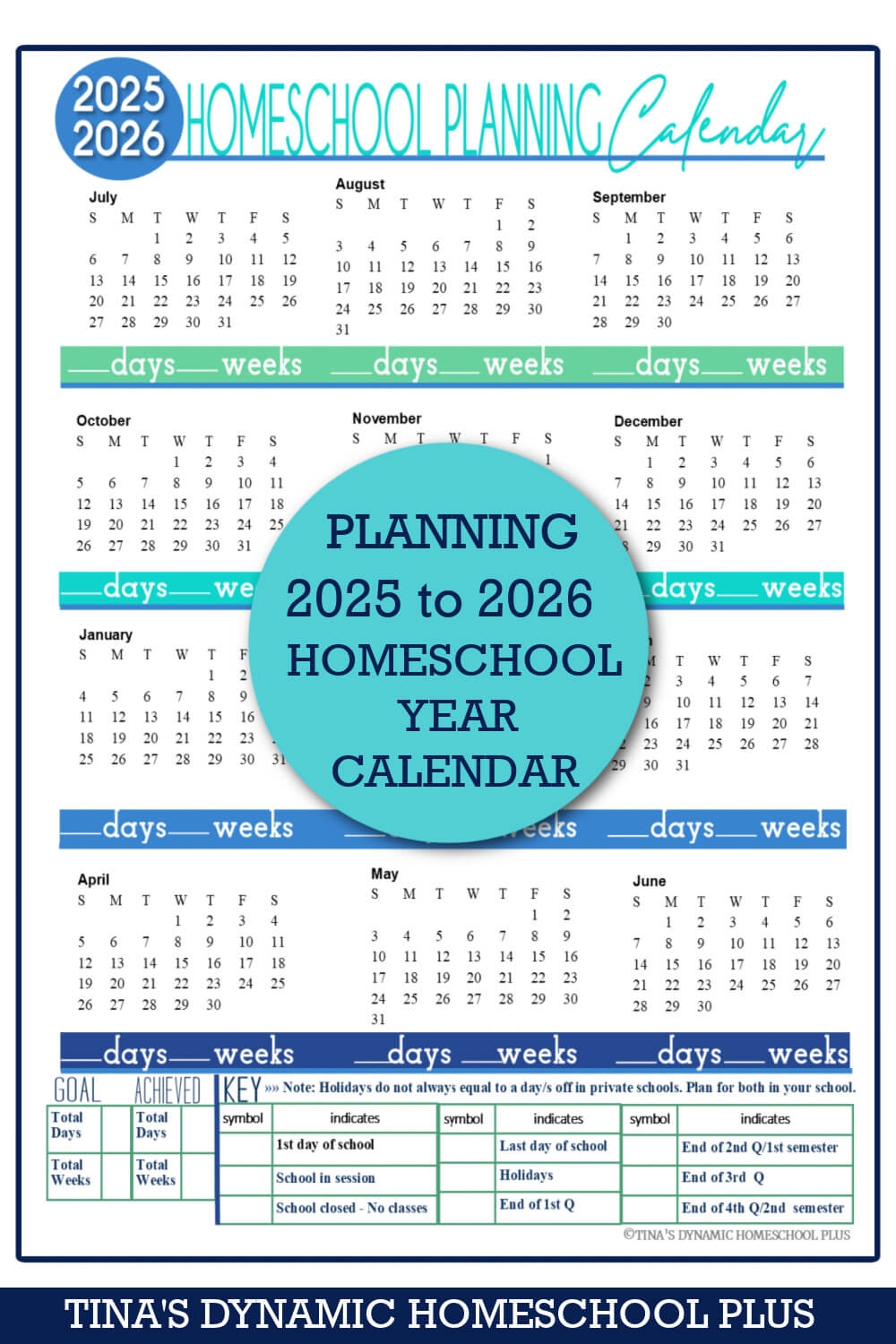 School Year 2025 2026 Homeschool Calendar Schedule Beautiful Form