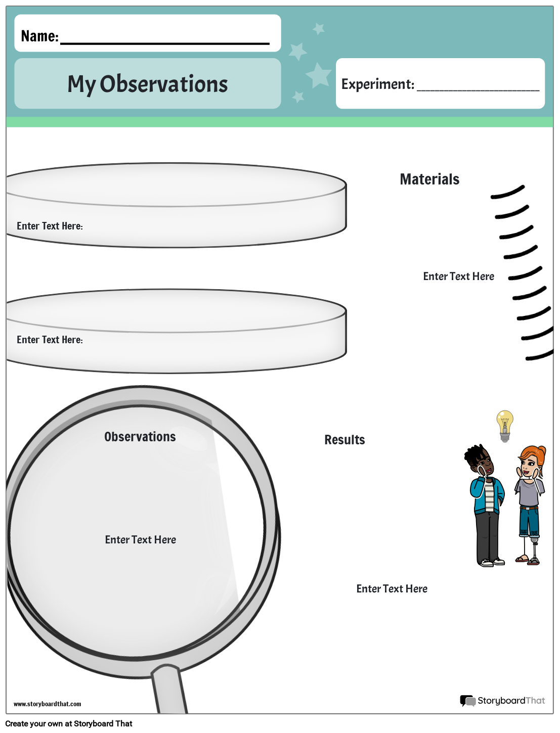 Printable Microscope Observation Worksheet