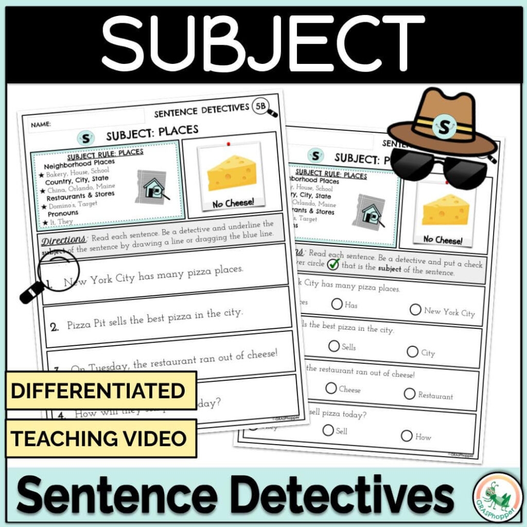 Printable Sentence Worksheets