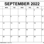 September 2025 Calendar Printable Templates More