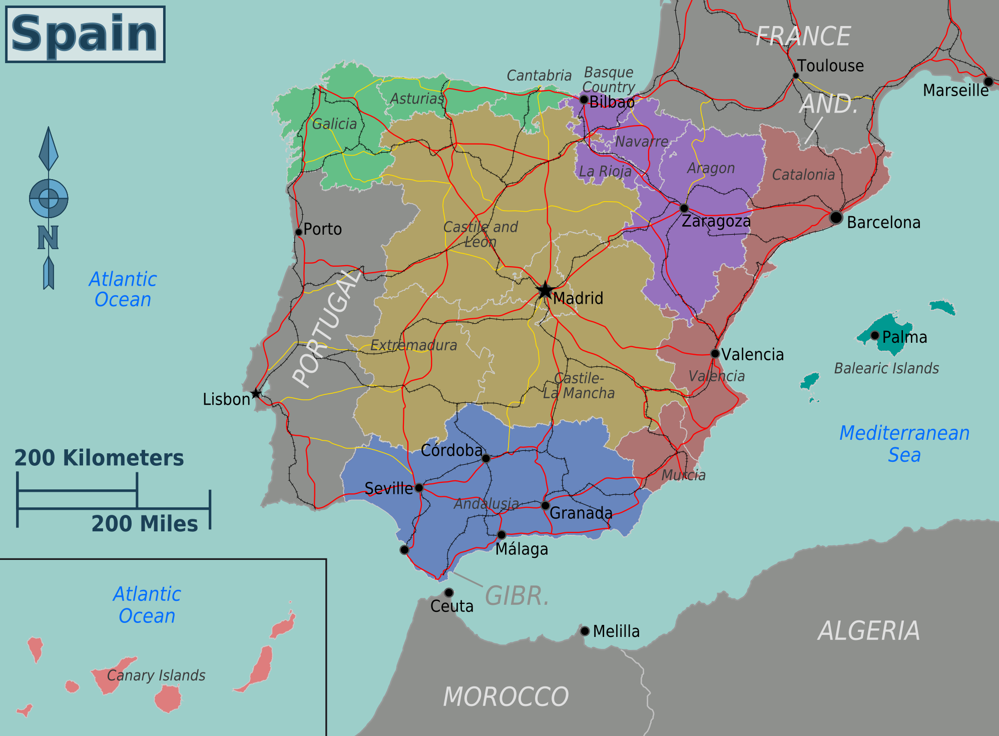 The Best Map Of Spain The Best Map Of Spain