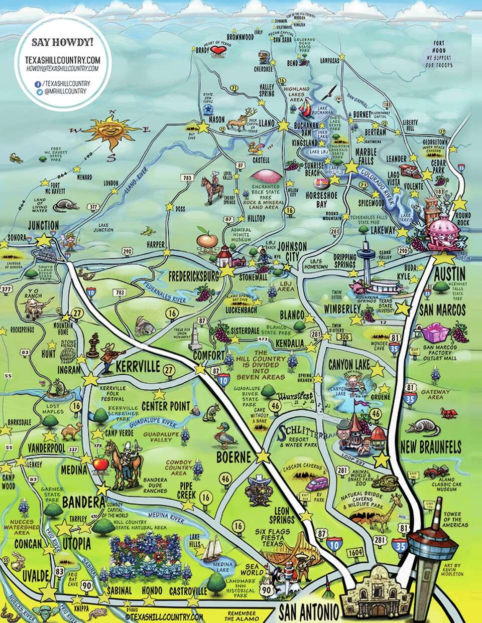 The Coolest Map Of The Texas Hill Country That We Have Ever Seen
