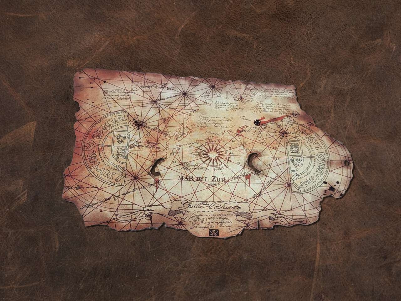 The Goonies Map Cloth Map Scroll Replica Geekify Inc