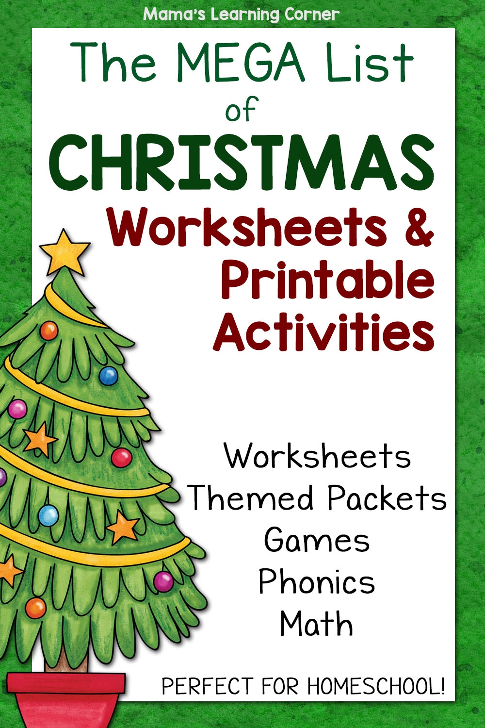 The Ultimate Guide To Christmas Worksheets And Printable Activities Mamas Learning Corner The Ultimate Guide To Christmas Worksheets And Printable Activities Mamas Learning Corner