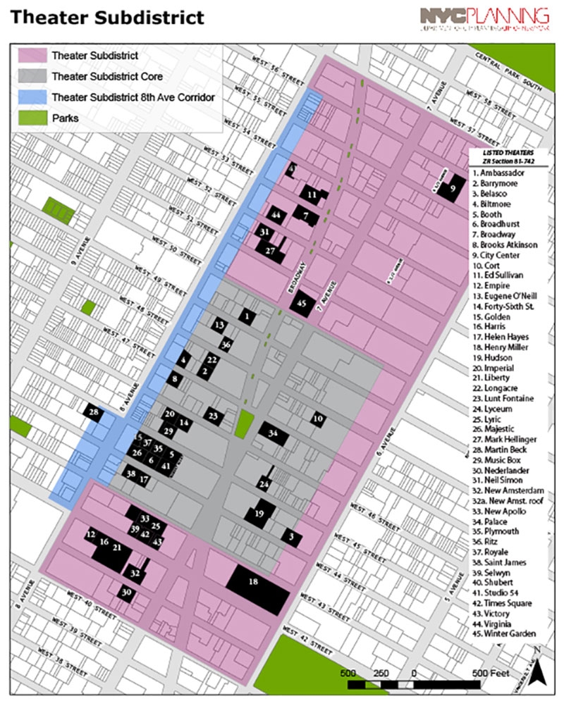 Theater Subdistrict Fund Text Amendment Department Of City Planning DCP