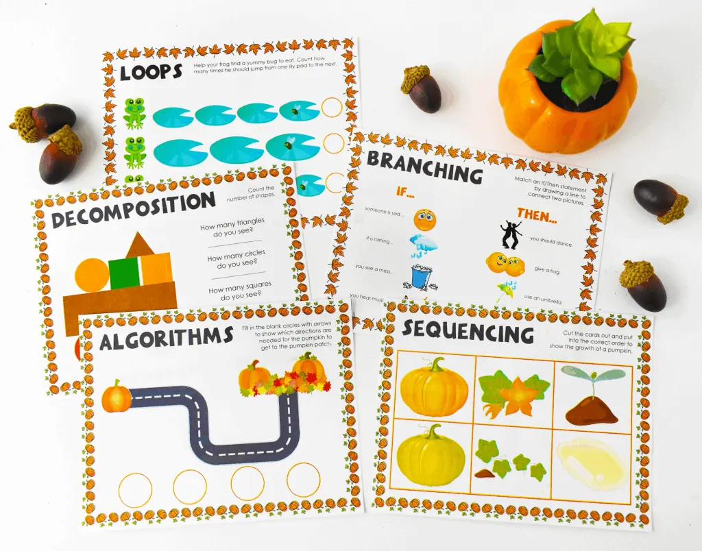 Themed Coding Worksheets For Kindergarten And Primary Students Teach Your Kids Code