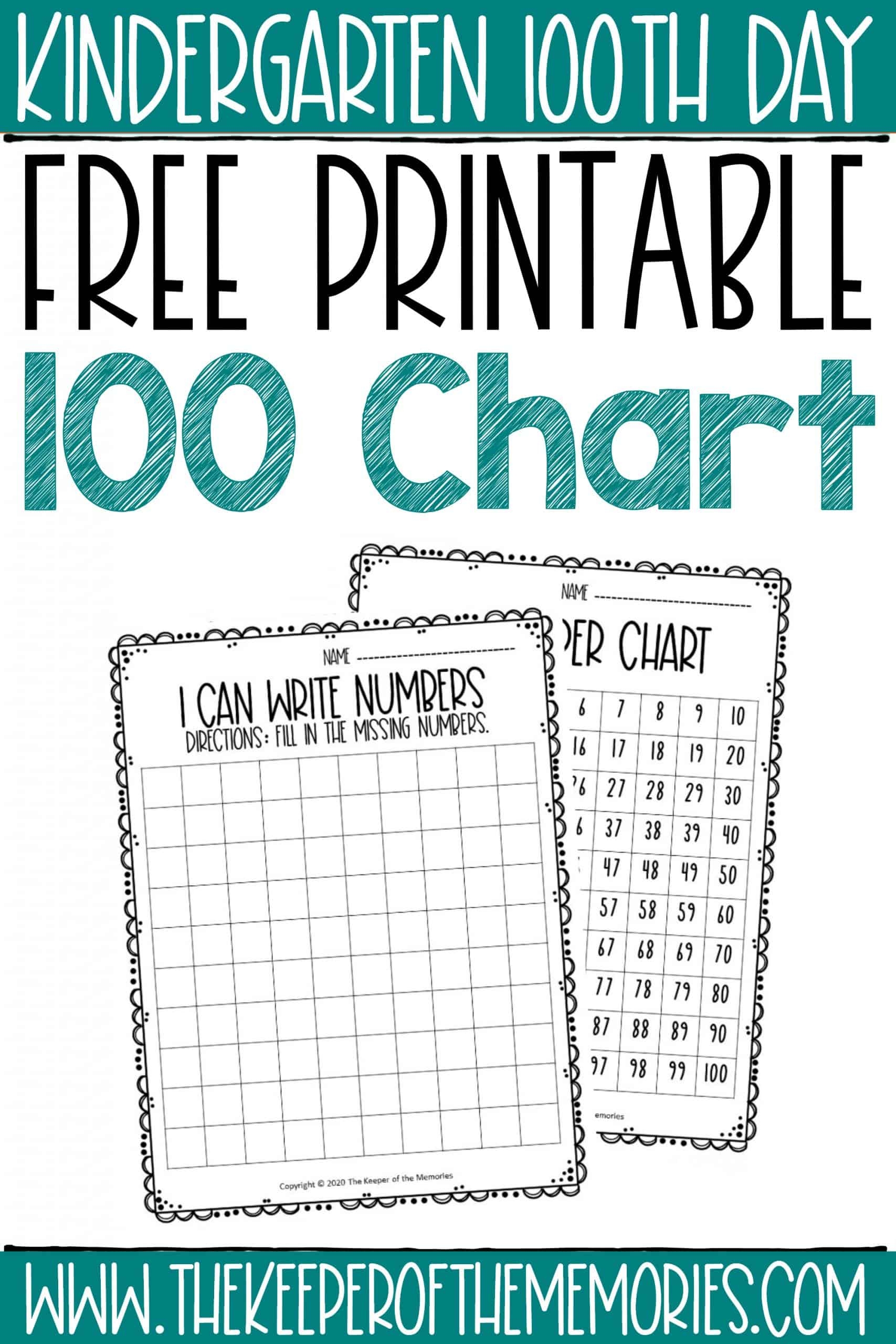 These Free Printable 100 Chart Worksheets Make Great Extra Practice For Kindergartners And First Graders The Keeper Of The Memories These Free Printable 100 Chart Worksheets Make Great Extra Practice For Kindergartners And First Graders The Keeper Of The Memories