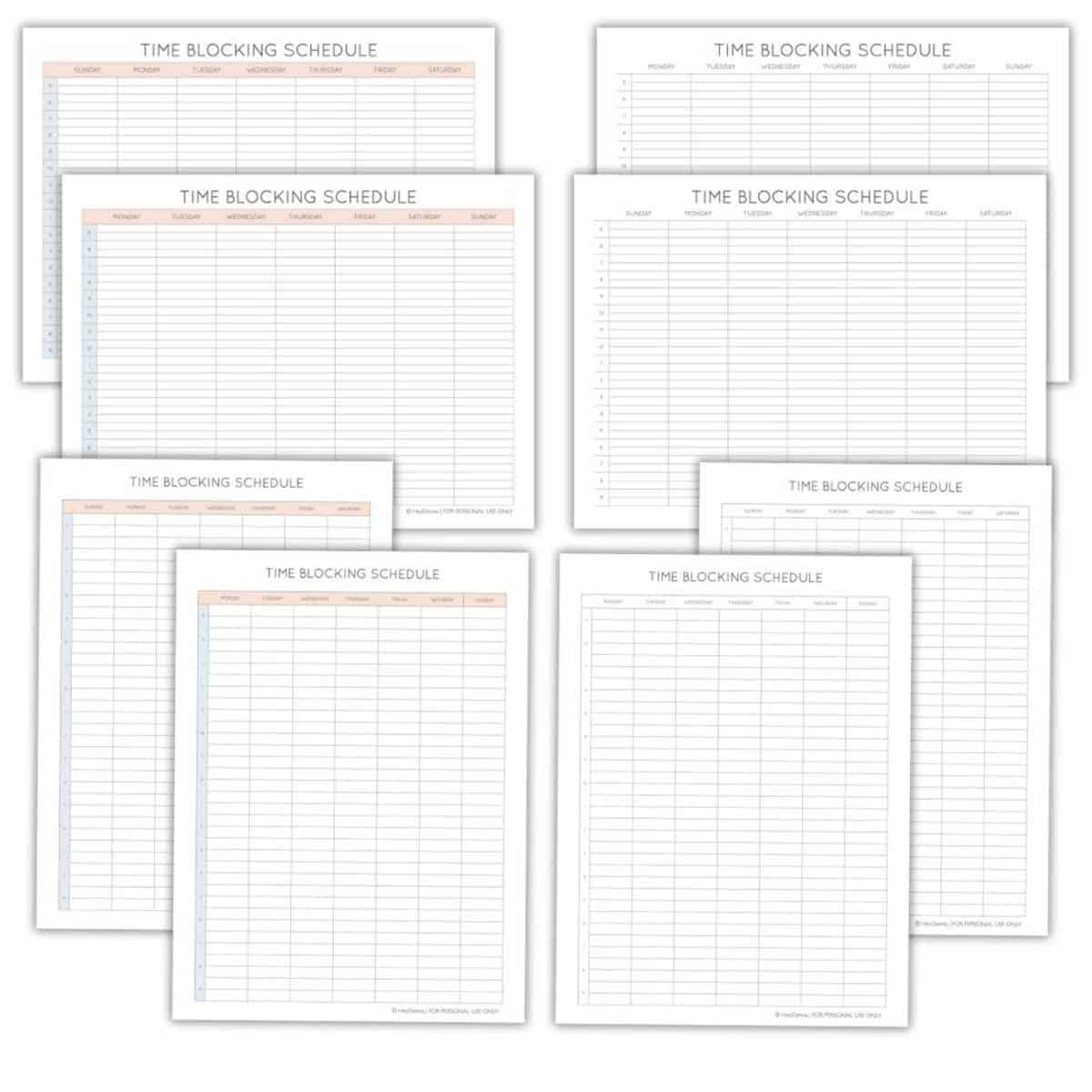 Time Blocking 101 Plus Free Printable Template Hey Donna Time Blocking 101 Plus Free Printable Template Hey Donna