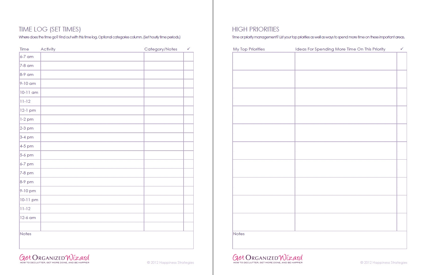 Time Management Worksheets Productivity Planners U0026 To Do Lists