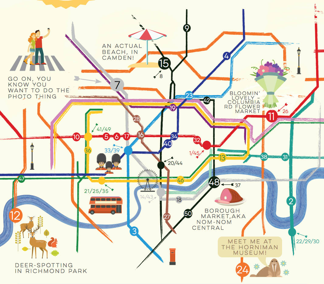Printable London Tube Map With Attractions
