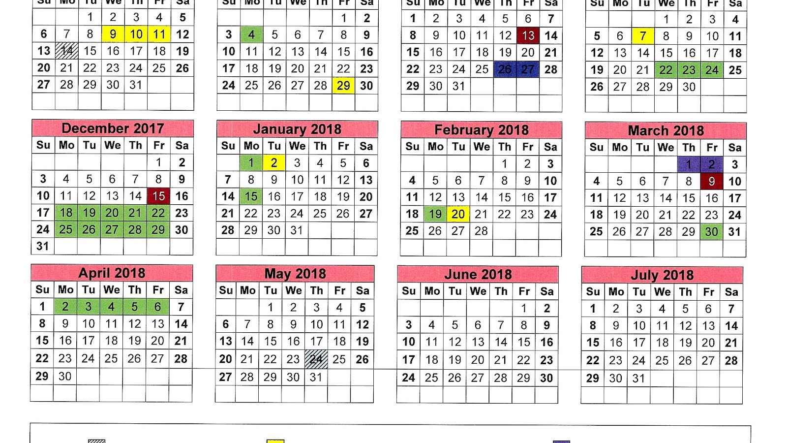 University Of Arizona Fall 2026 Calendar Printable